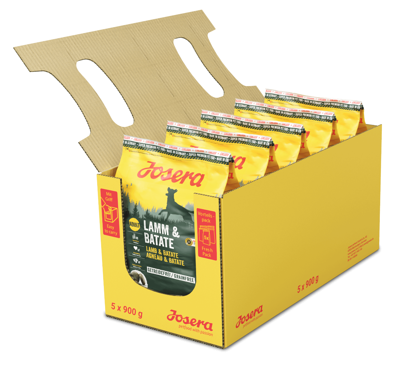 JOSERA Lamm & Batate 5 x 900 g