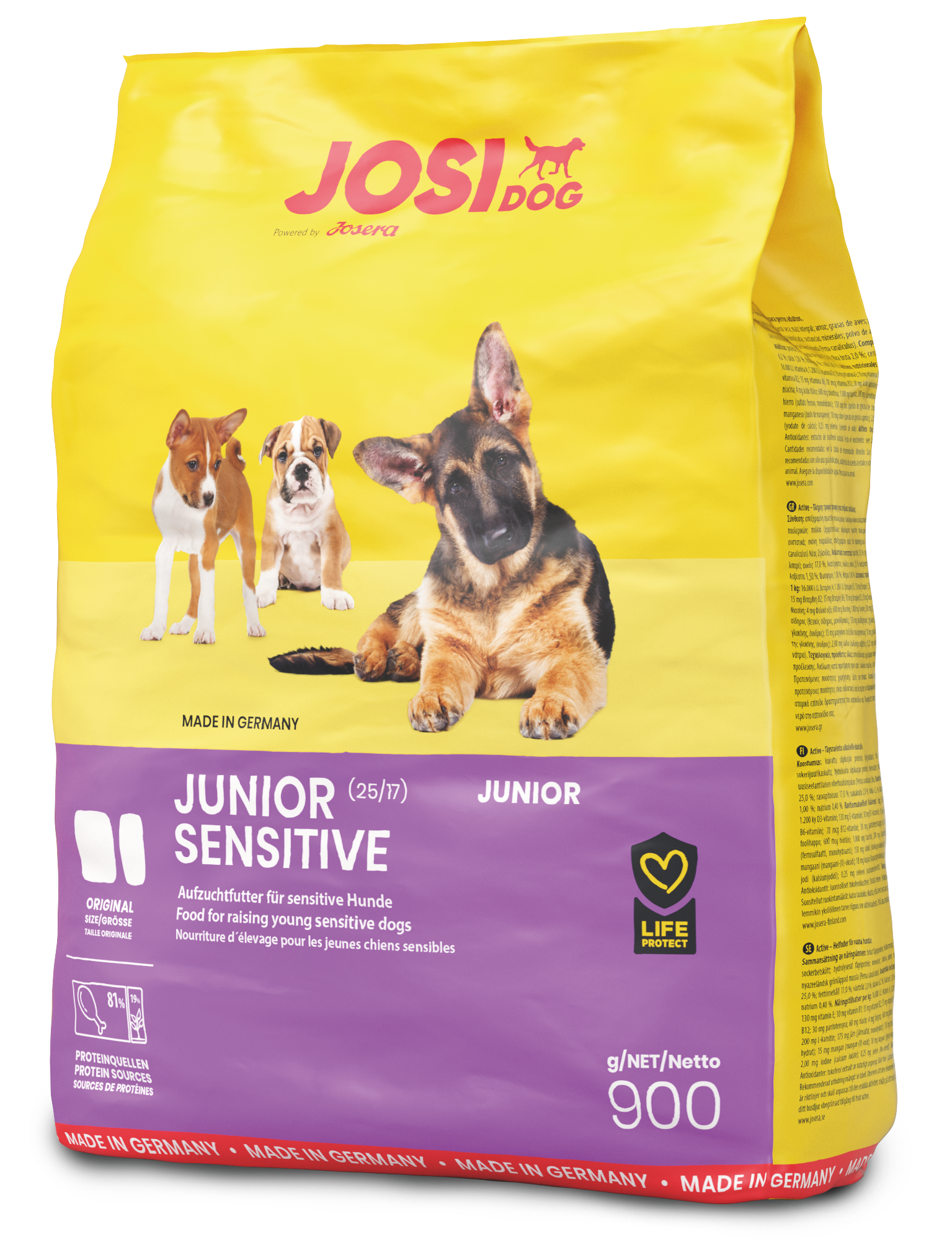 JosiDog Junior Sensitive 900 g