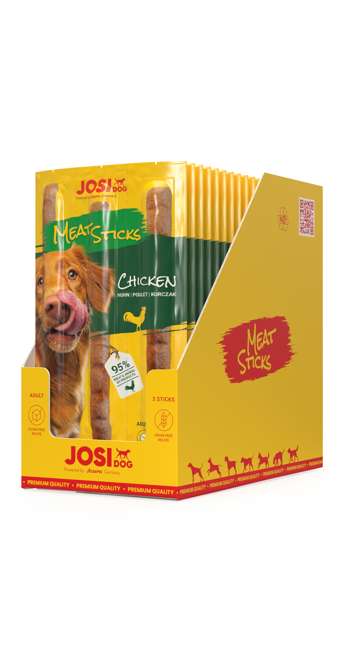 JosiDog Meat Sticks Chicken 20x33g