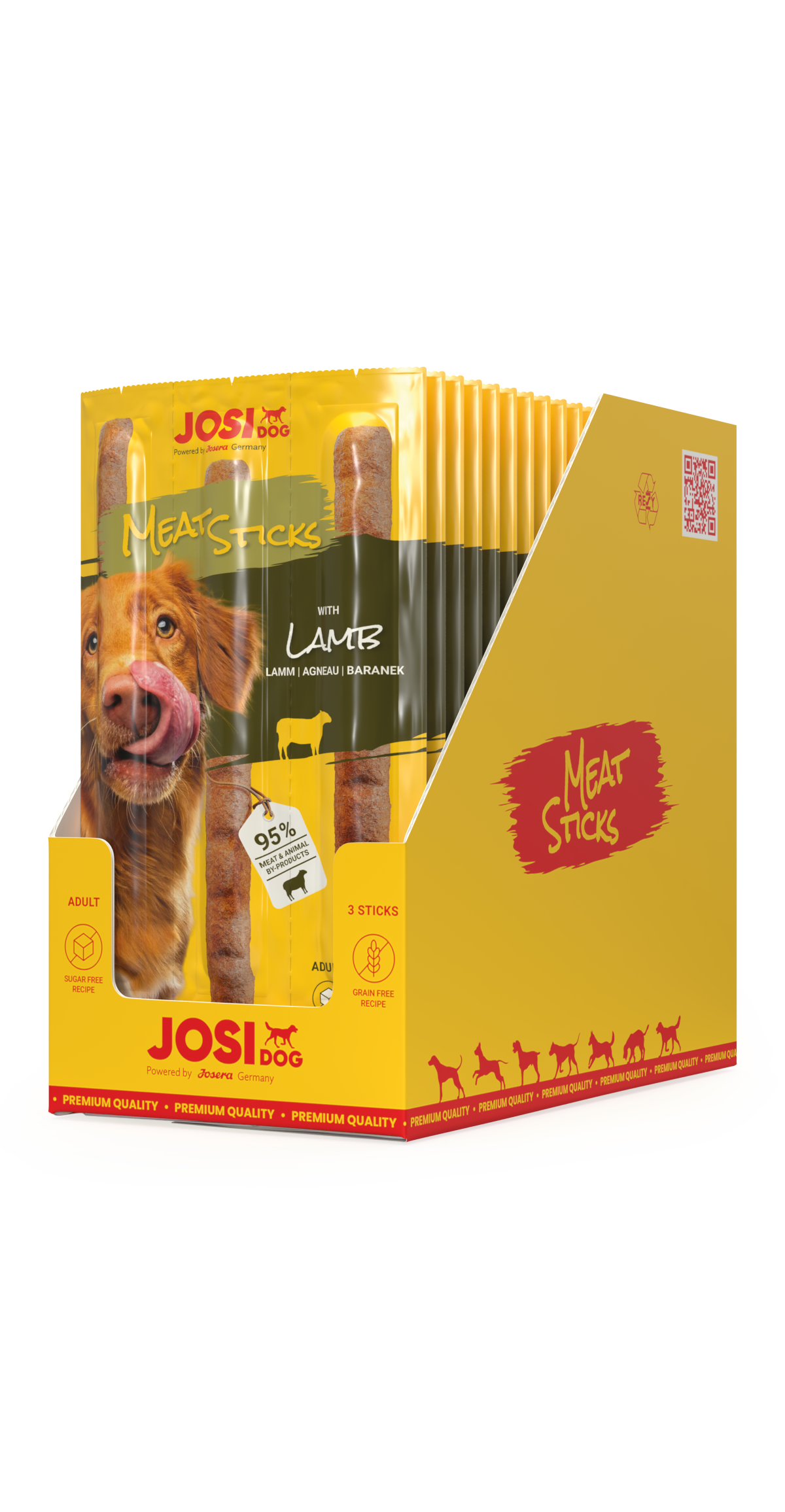 JosiDog Meat Sticks Lamb 20x33g